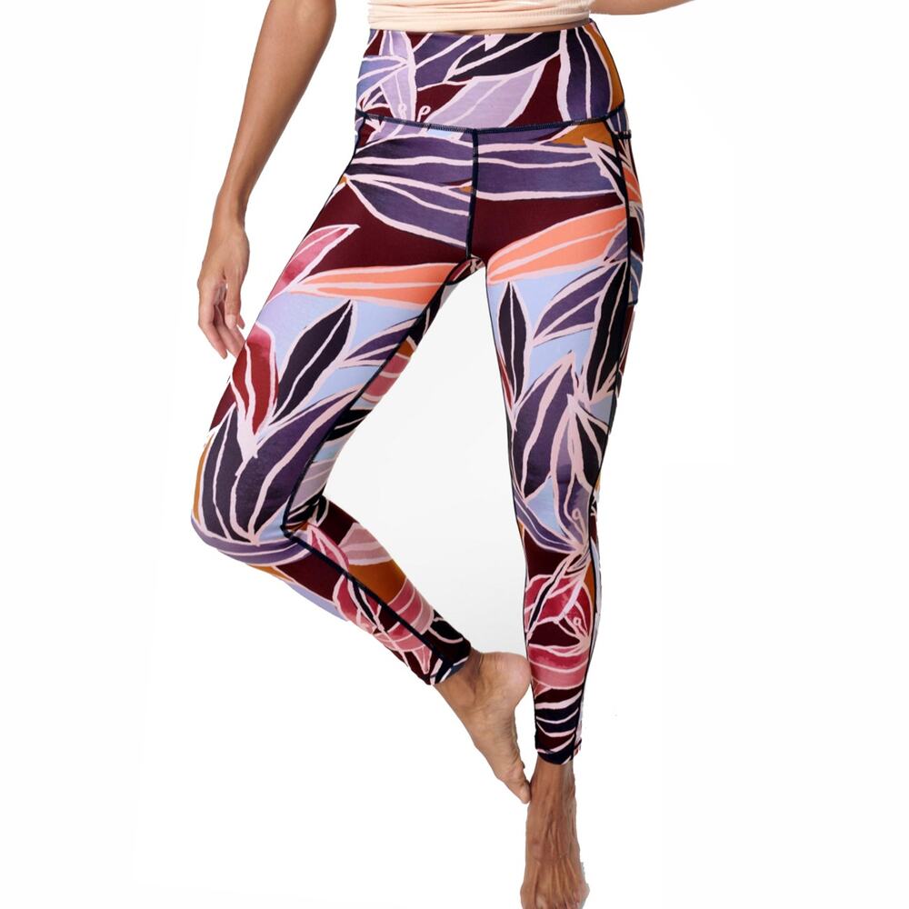 Sweaty Betty Super Sculpt Sustainable Yoga Leggings Sz S New $108 Pink Floral